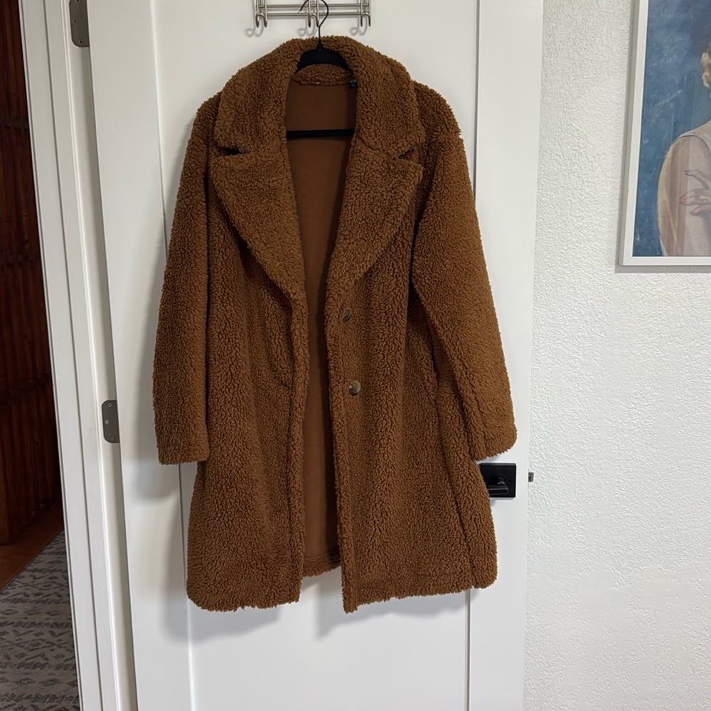 BNWOT Uniqlo Teddy Coat